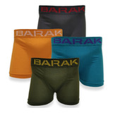 Boxer Niño Pack X4 Algodón Rayado Sin Costura Barak Art. 220