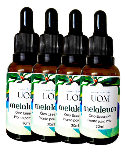 4x Óleo Vegetal Melaleuca Natural 30ml