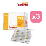 Suplemento En Comprimidos Linfar  Peptonum Peptonum Mcl Peptonas En Caja De 30g 30 Un Pack X 3 U