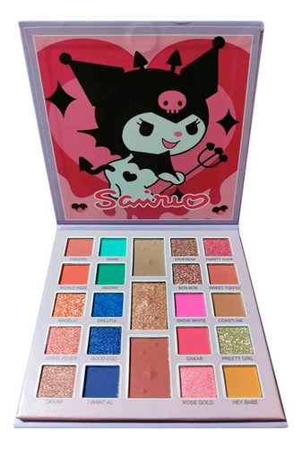 Paleta Set De Sombras Ojos Nudes Maquillaje Kitty Kuromi