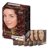 Henna Natural Para Cabello (6 Sobres) Tinte Sin Amoniaco