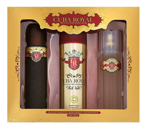 Set De Perfume Cuba Royal Para Hombre Edt 100 Ml + Desodoran