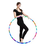 Hoop Hula Hoop Luz Led Rgb Fitness Dance Plegable