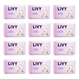 Kit 12 Sabonetes Cheirosos Livy Algodão 85g Valor Atacado