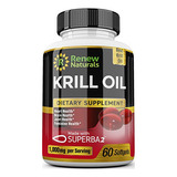 Renew Naturals Aceite De Krill Antártico 1000 Mg Que Sirve 