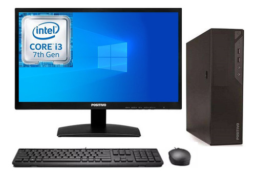 Desktop Positivo D3100 I3 8gb Ram 500gb Hd+monitor