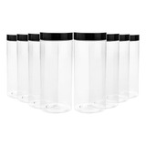 Lawei 8 Unidades 34 Oz Tarros De Plastico Transparente Con 