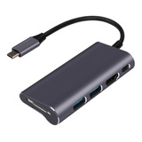 Hub Adapt Usb-c Para Hdmi, 4k, Usb 3.0 Leitor Cartão