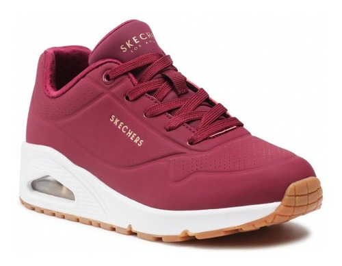 Tenis Skechers Stand On Air 73690/burg Color Guinda Original