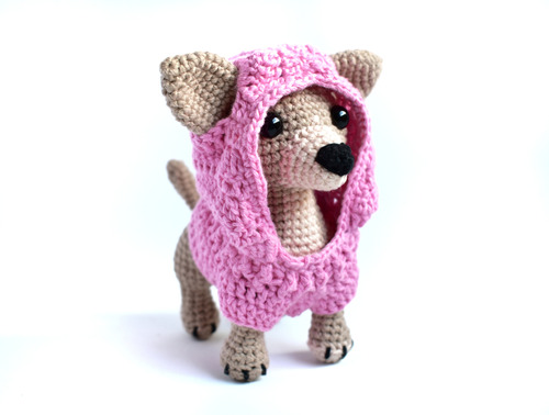  Perro Chihuahua Amigurumi Tejido A Crochet 17 Cm