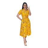 Vestido Amarelo Floral Trabalhamos Tata Martello E Hapuk