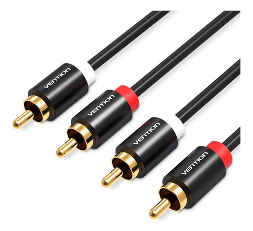 Cable Audio 2rca A 2rca Vention Macho Alta Calidad Sonido 1m