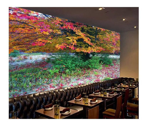 Papel De Parede Floresta Natureza Árvores 3d M² Xna206