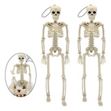 2 Piezas Esqueletos De Halloween Decoraciones Calavera 38cm