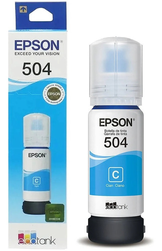 Tinta Epson Original L6191 L4150 L6161 L6171 T504 L4160 Azul