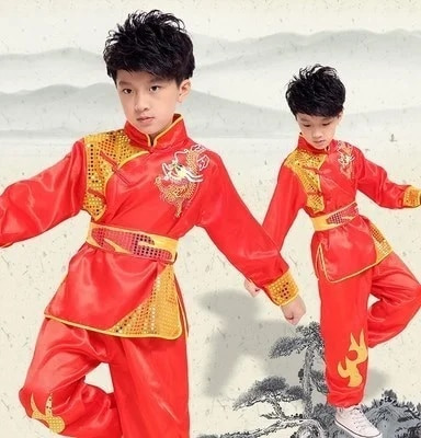 Disfraces: Uniforme De Wushu Y Kung-fu Para Hombre Y Niño