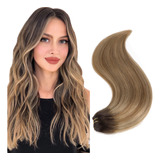 Extensiones De Cabello Humano Remy Con Clip De 18 Pulgadas,