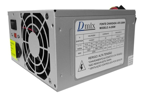 Fonte De Alimentação Pra Pc Dmix A-250w 250w 110v/220v