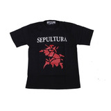 Camiseta Sepultura Banda De Rock Nacional Death Metal Mr216