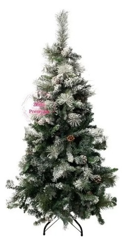 Árvore De Natal 1.5m Com Neve Luxo 412galhos Aw215 Prefeita!
