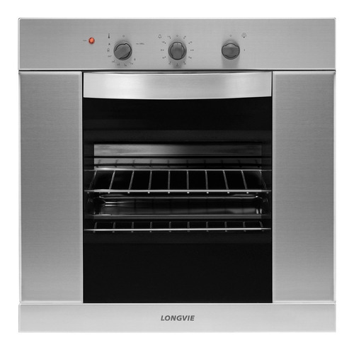 Horno A Gas Longvie H1900xf Con Grill Eléctrico De Empotrar Color Acero Inoxidable