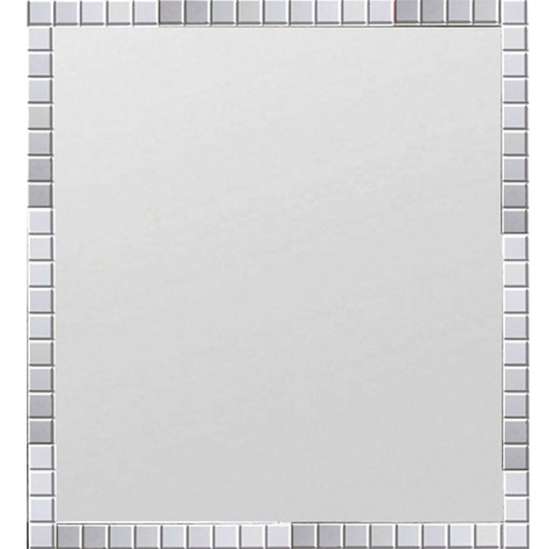 Espejo Marco 60x66 Simil Venecitas Gris 