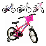 Bicicleta Infantil Menina Freio V-brake Aro 16 Athor Cores Cor Rosa