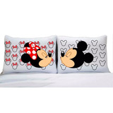 Kit Fronhas Personalizadas Casal Namorados Mickey Minnie 10