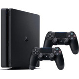 Sony Playstation 4 Ps4 Slim 500gb 2 Controle - Nf E Garantia