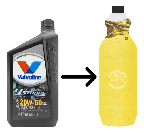 Aceite Valvoline 20w50 4t Mineral Moto 1l Siamotos++