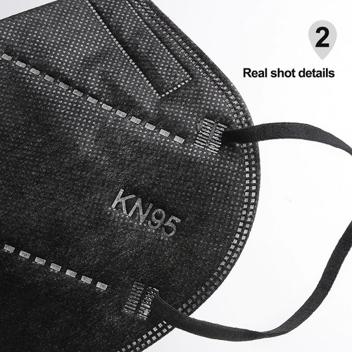 Kit 5 Máscaras Kn95 Proteção 5 Camada Respiratória Pff2 N95