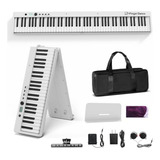 Teclado Plegable 88 Teclas, Bluetooth Midi, Piano Digital Po