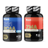 Bcaa 2:1:1 (120 Caps) + Zma (120 Caps) - Growth Supplements