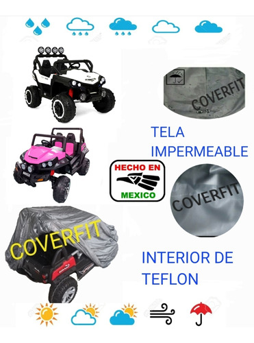 Funda Impermeable Para Carrito Electrico/ Montable Infantil