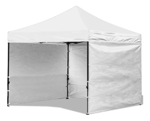 Toldo Plegable Lona Con Paredes  Impermeable 2x2mts Blanco