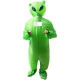 Disfraz Alien Ufo Inflable Cuerpo Completo Motor Incluido