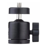 Cabeça Articulada P/ Led Ring Light Tripe Ball Head 1/4 + Nf