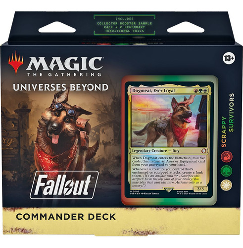 Deck Commander Fallout Scrappy Survivors Magic (wrg) Inglês