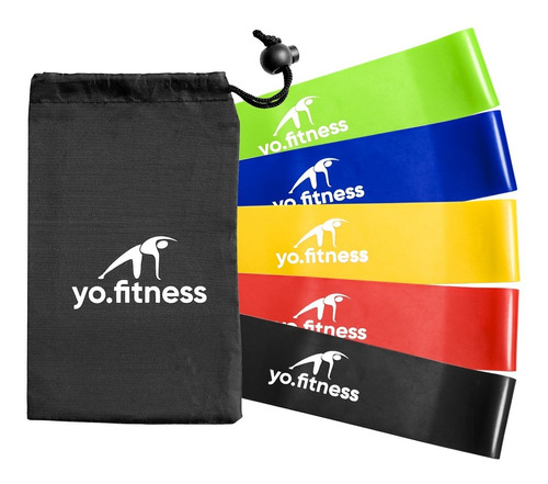 Yo.fitness Bandas De Resistencia | Set De 5 | 60cm | Premium