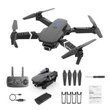 Drone E88 Pro Doble Cámara 4k Estuche Control Wifi Luz Led