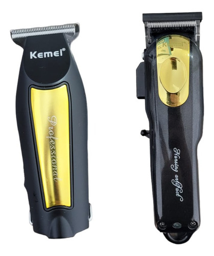 Combo Kemei Maquina De Corte Km-95 + Patillera Kemei