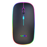 Mouse Inalámbrico Silencioso Led Bluetooth Usb - Weibo