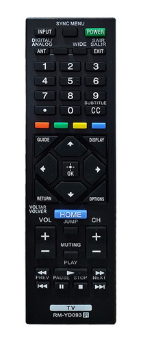 Controle Remoto Compatível Para  Tv Sony Bravia Kdl-42r474a