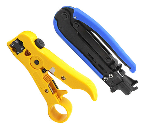 . Herramienta De Compresión Rg59 Rg6 Rg11 Cable Crimper F