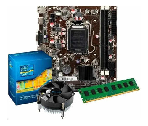 Kit H61 Intel I5 3470 8 Gb Memoria Placa Com Suporte Nvme
