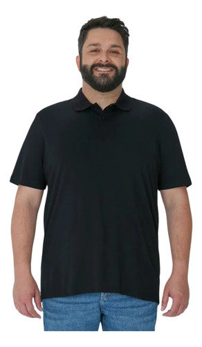 Camiseta Polo Plus Size Masculina Malwee Original Algodão