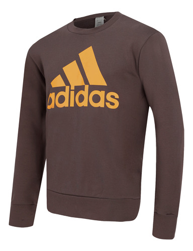 Sudadera adidas Essentials French Terry Big Logo Hombre Café