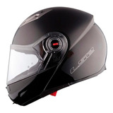 Casco Para Moto Rebatible Ls2 Easy Ff370  Gloss Black Talle Xxl 