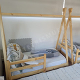 Camaindia Tipi Montessori Sin Barniz (colchón 190x80cm)