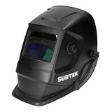 Careta Electrónica Para Soldar Con Batería Solar Recargable Color Negro